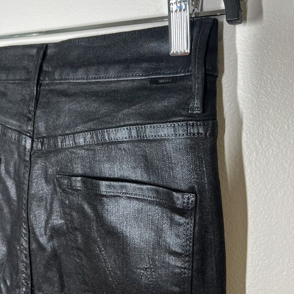 NEW Mother Sz 30 (Fits like a sz 27/28) The Swooner Ankle Wet Paint Coated Denim - Picture 6 of 13